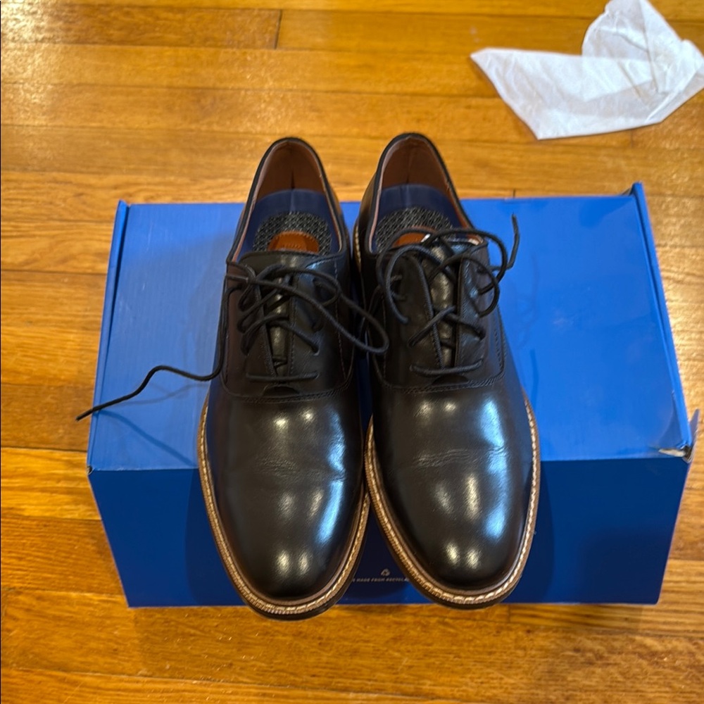 Classic Black Leather Men's Dress Shoes